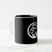 bonsai master japanisch bonsai tree art circle zweifarbige tasse (Vorderseite Links)