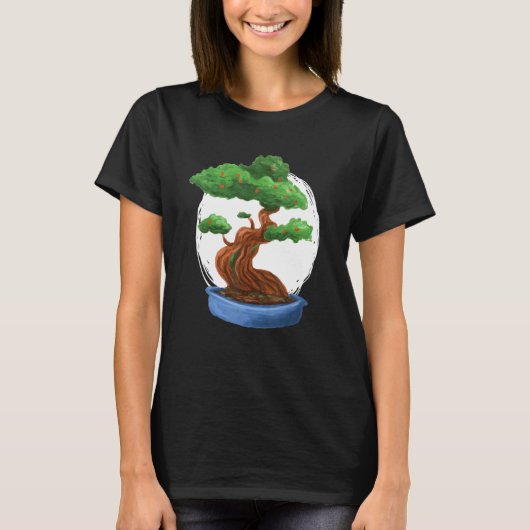 Bonsai-Miniaturbaum T-Shirt (Vorderseite)