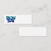 BONSAI mit Bonsai Baum Mini Business Mini Visitenkarte (Vorne/Hinten)