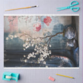 Bonsai Oriental Floral Still Life Seidenpapier (Basteln)