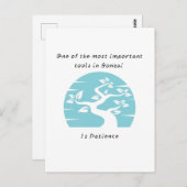 Bonsai Patience Postcard Postkarte (Vorne/Hinten)
