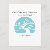 Bonsai Patience Postcard Postkarte (Vorderseite)