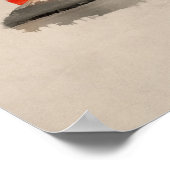 Bonsai Pine Tree - Fuji Sunset Poster (Ecke)