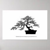 Bonsai Poster mit Text (Vorne)