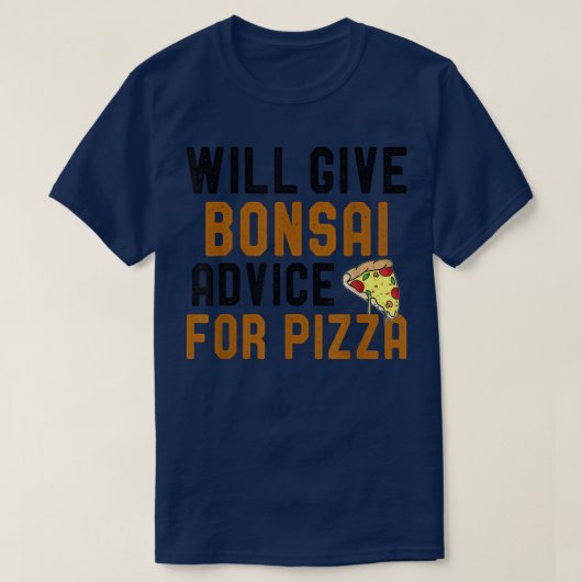 Bonsai Ratgeber für Pizza Funny Pizza Liebe T-Shirt (Design vorne)