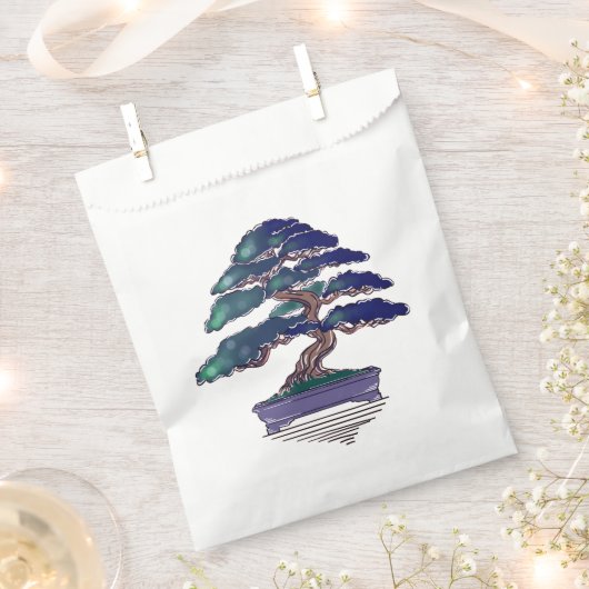 Bonsai Serenity Favor Bag Geschenktütchen (Ausgeschnitten)