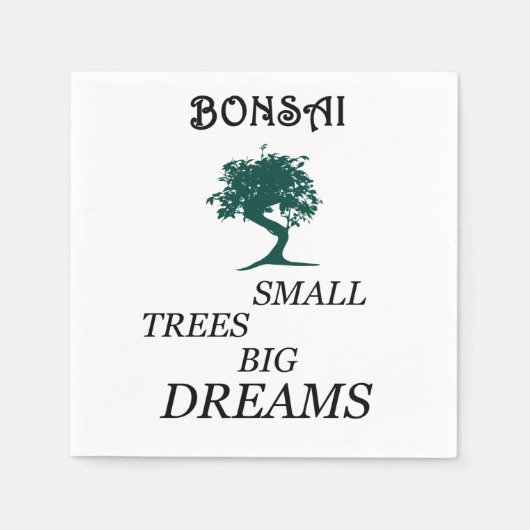 Bonsai Serviette (Vorderseite)