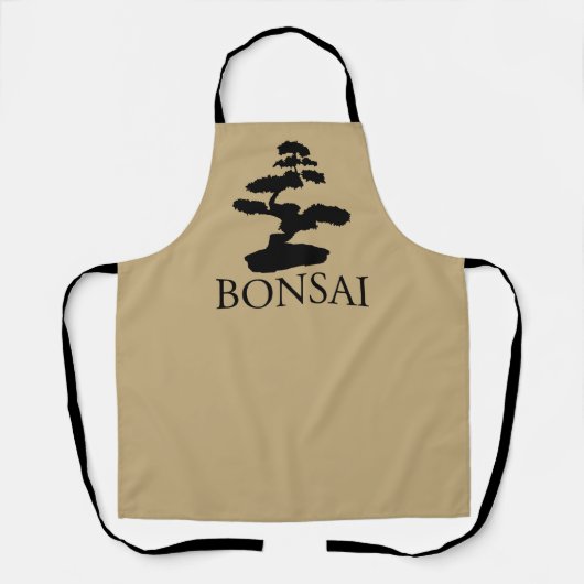 Bonsai Silhouette Schürze (Vorderseite)