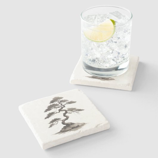 Bonsai Steinuntersetzer (Seitenansicht)