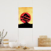 Bonsai Sunset Poster (Küche)