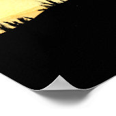Bonsai Sunset Poster (Ecke)