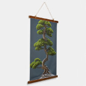 Bonsai Tapestry Wandteppich Mit Holzrahmen (Gewinkelt)