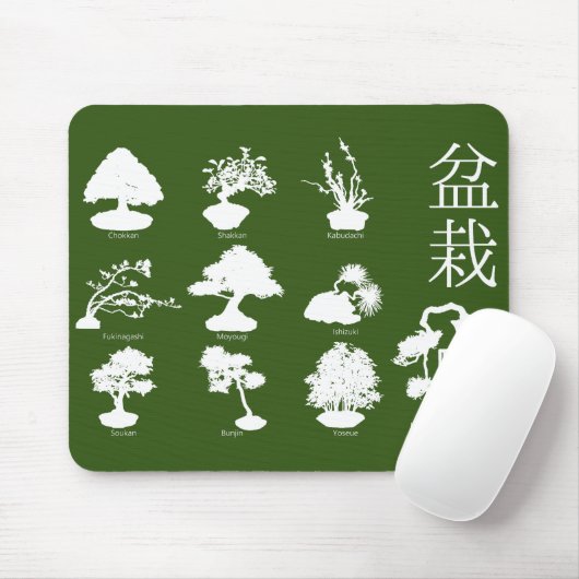 Bonsai Tree Basic Styles 10 Mousepad (Mit Mouse)
