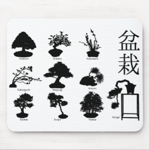 Bonsai Tree Basic Styles 10 Mousepad