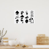 Bonsai Tree Basic Styles 10 Poster (Küche)