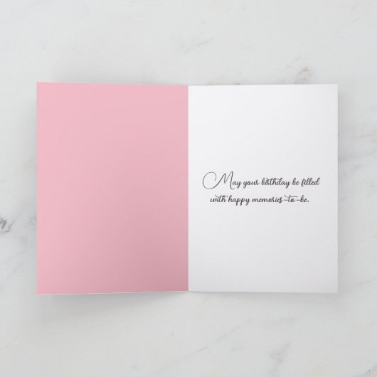 Bonsai Tree Birthday Karte (Innenseite)