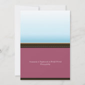 Bonsai Tree Blume Bridal Dusche Einladungen (Rückseite)