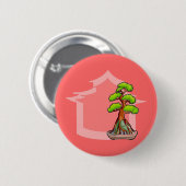 Bonsai Tree Button (Vorne & Hinten)