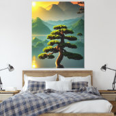 Bonsai Tree Canvas Print Leinwanddruck (Insitu (Schlafzimmer))