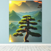 Bonsai Tree Canvas Print Leinwanddruck (Insitu (Holzboden))