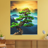Bonsai Tree Canvas Print Leinwanddruck (Insitu (Wohnzimmer))