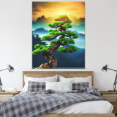 Bonsai Tree Canvas Print Leinwanddruck (Insitu (Schlafzimmer))