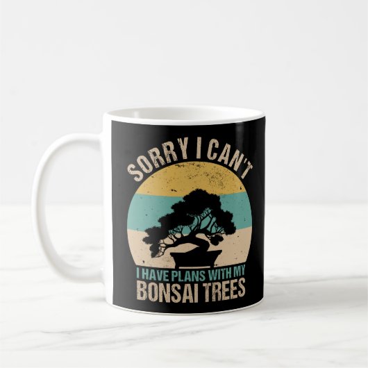 Bonsai Tree - Coole Pflanze im Freien Kaffeetasse (Links)