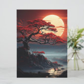 Bonsai Tree Feiertagskarte (Stehend Vorderseite)