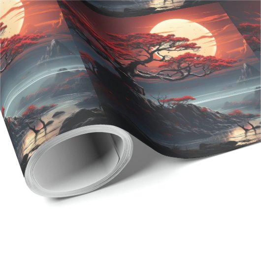 Bonsai Tree Geschenkpapier (Rolleneckpunkt)