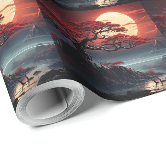 Bonsai Tree Geschenkpapier (Rolleneckpunkt)