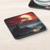 Bonsai Tree Getränkeuntersetzer (Linke Seite)