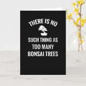 Bonsai Tree Gift | Bonsai Lover Bonsai Tree Lover Karte (Gelbe Blume)