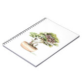 Bonsai Tree Illustration Notizblock (Linke Seite)