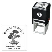 Bonsai Tree in a Tray Arch Address, Etched Permastempel (Beispiel)