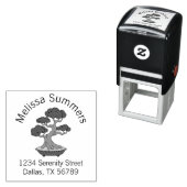 Bonsai Tree in einer Tray Arch-Adresse, Etched Permastempel (Beispiel)