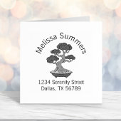 Bonsai Tree in einer Tray Arch-Adresse, Etched Permastempel