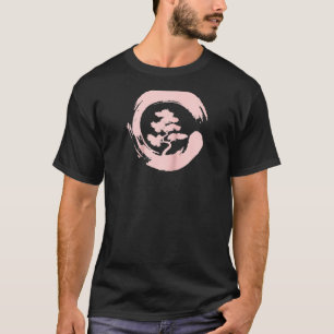 Bonsai Tree In Enso Circle Japanischer Zen Raglan T-Shirt