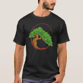 Bonsai.Tree In Japanese Zen Buddhist T-Shirt (Vorderseite)