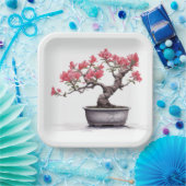 Bonsai Tree in Pot Pappteller (Party)