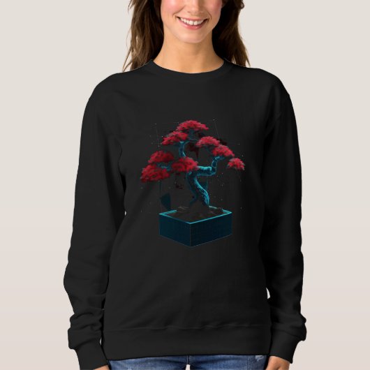 Bonsai Tree , japanische Kultur, Meditation, Penji Sweatshirt (Vorderseite)