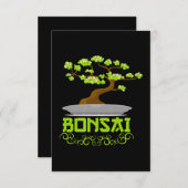 Bonsai Tree Japanisches Kanji Dankeskarte (Vorne/Hinten)