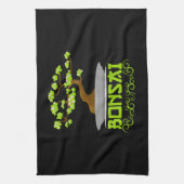 Bonsai Tree Japanisches Kanji Geschirrtuch (Vertikal)