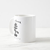 Bonsai Tree Karate Design - Uechi Ryu Instructor Kaffeetasse (Vorderseite Links)