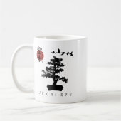 Bonsai Tree Karate Design - Uechi Ryu Instructor Kaffeetasse (Links)