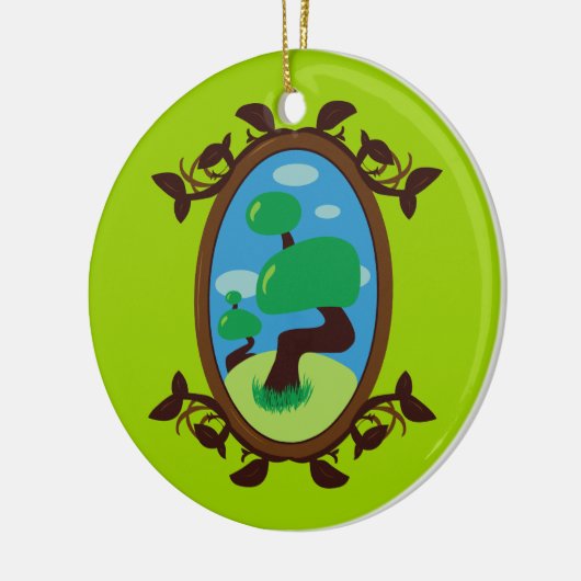 Bonsai Tree Keramik Ornament (Links)
