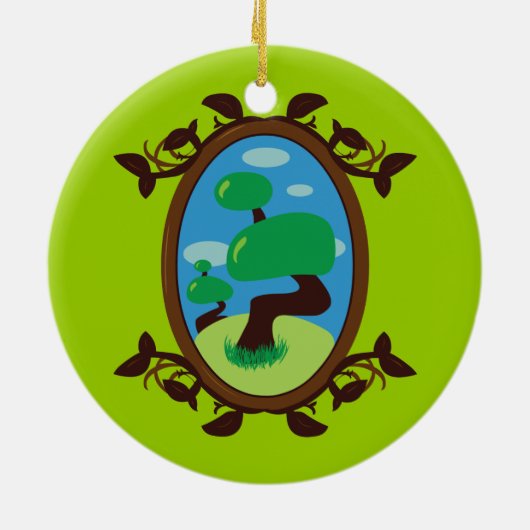 Bonsai Tree Keramik Ornament (Hinten)