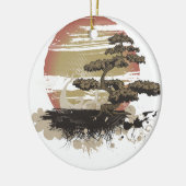 Bonsai Tree Keramikornament (Links)
