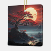 Bonsai Tree Keramikornament (Links)