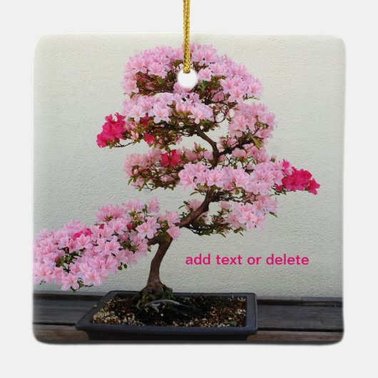 Bonsai Tree Keramikornament (Rückseite)