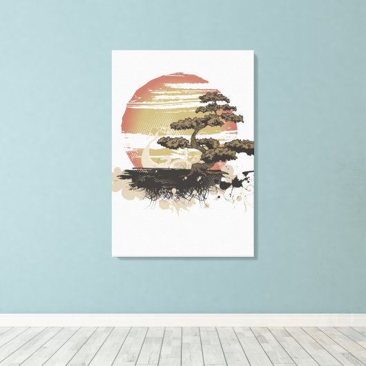 Bonsai Tree Leinwanddruck (Insitu (Holzboden))